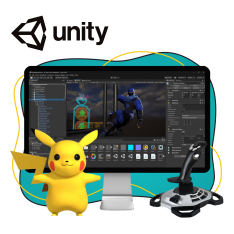 Мир игр на Unity 2D на популярном движке + AI-помощники - КИБЕРшкола программирования для детей, компьютерные курсы для школьников, начинающих и подростков - KIBERone г. Красноярск