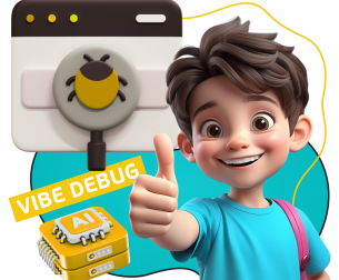 Тестирование & Vibe Debug. Охотники за багами - КИБЕРшкола программирования для детей, компьютерные курсы для школьников, начинающих и подростков - KIBERone г. Красноярск